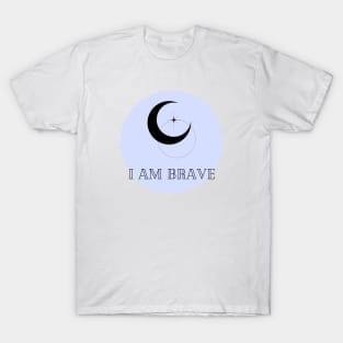 Affirmation Collection - I Am Brave (Blue) T-Shirt